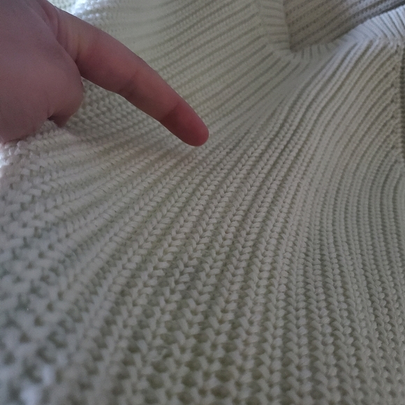 Tory Burch Sport Women's Chunky Knit Cotton Blend Sweater Size S Oversized Fall - Picture 12 of 16